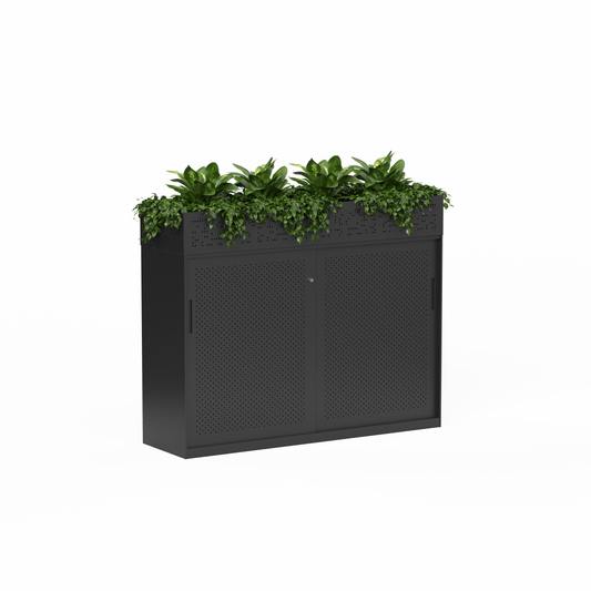 Tempo Sliding Door Credenza with Planter Box 1500mm Wide