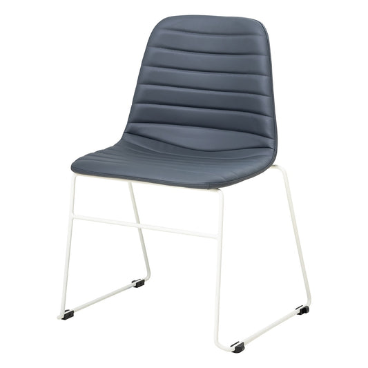 Sofia Chair withPowdercoated Sled Base PU Upholstery