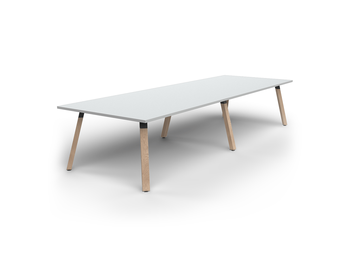 Plantation Boardroom Table 6 LegHousing, Oak Legs