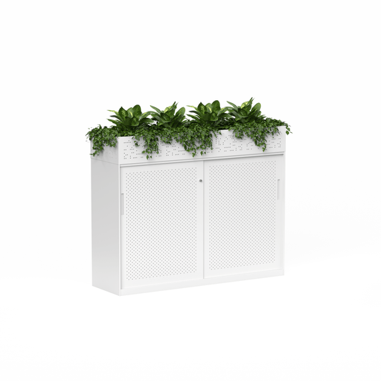 Tempo Sliding Door Credenza with Planter Box 1500mm Wide