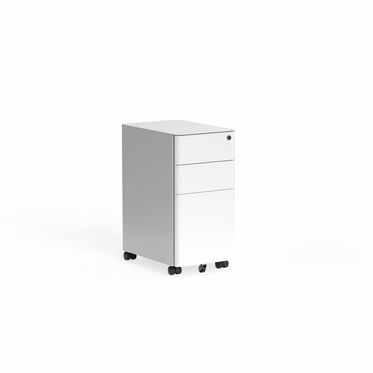Tempo Mobile 2 Drawer + File (Narrow) w/ Rounded Corners