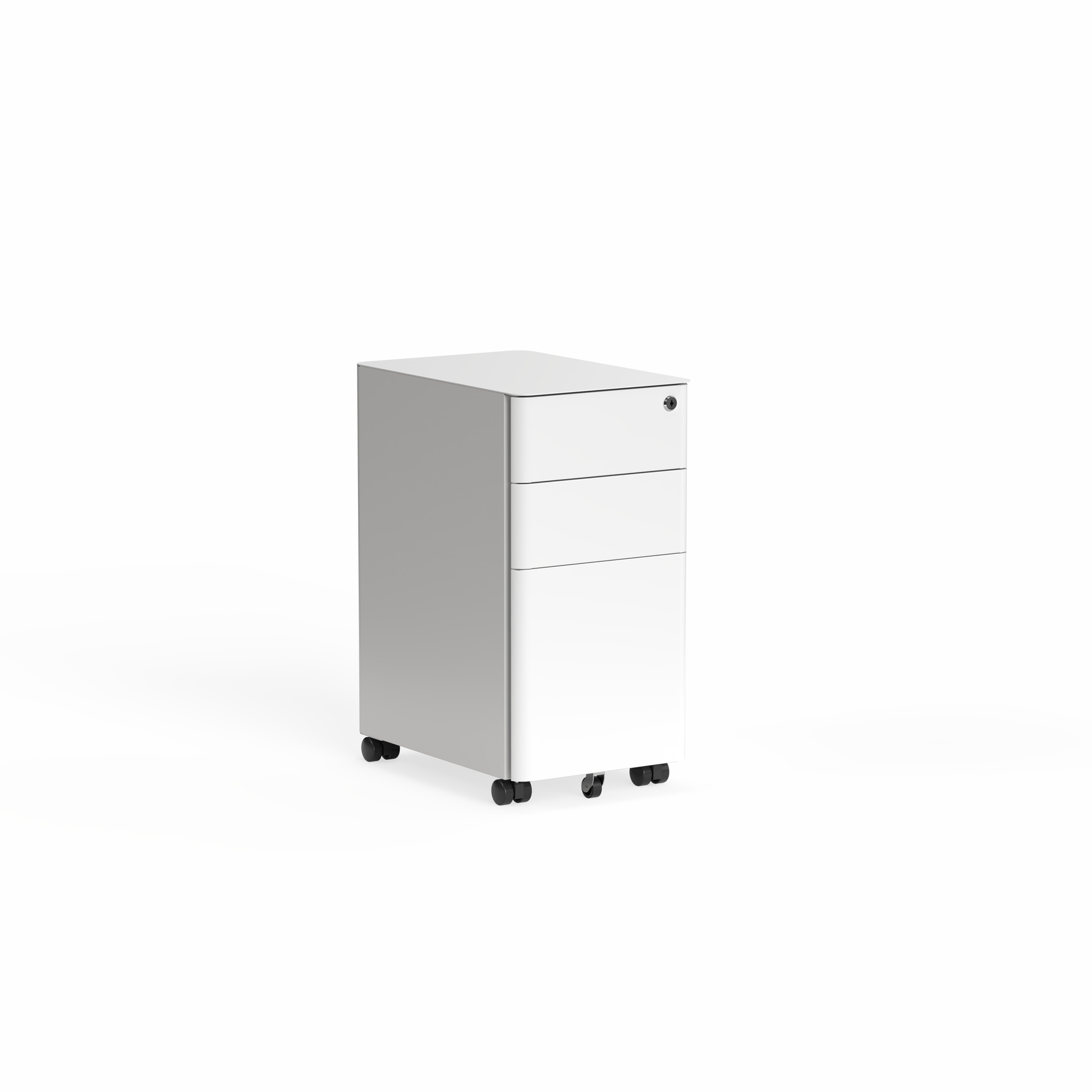 Tempo Mobile 2 Drawer + File (Narrow) w/ Rounded Corners