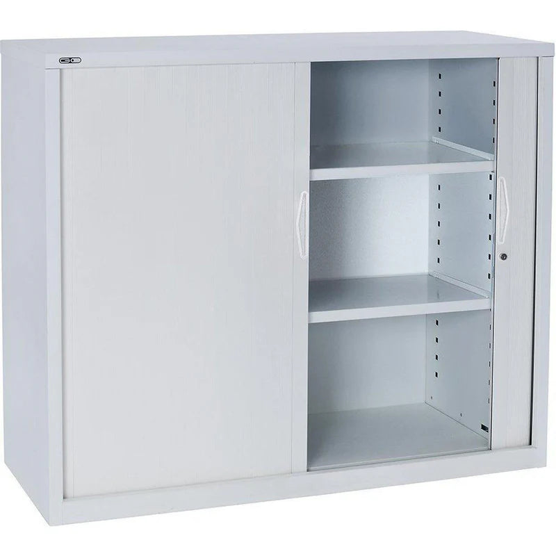 GO Tambour Door Cupboard 900mm - Space-Saving Office Storage | Rapidline