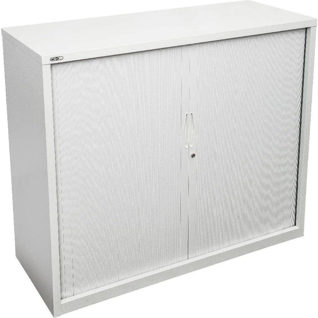 GO Tambour Door Cupboard 900mm - Space-Saving Office Storage | Rapidline