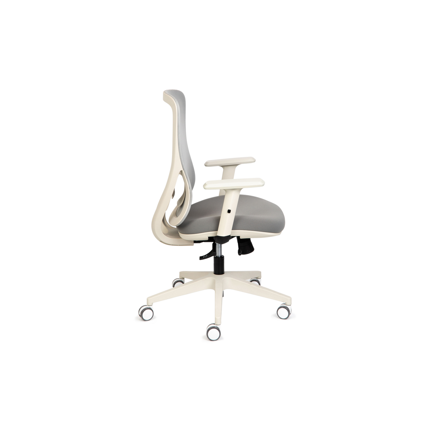 Ava Grey Arms - Ergonomic Mesh Task Chair – Synchronized Mechanism, Seat Slide, Modern Design