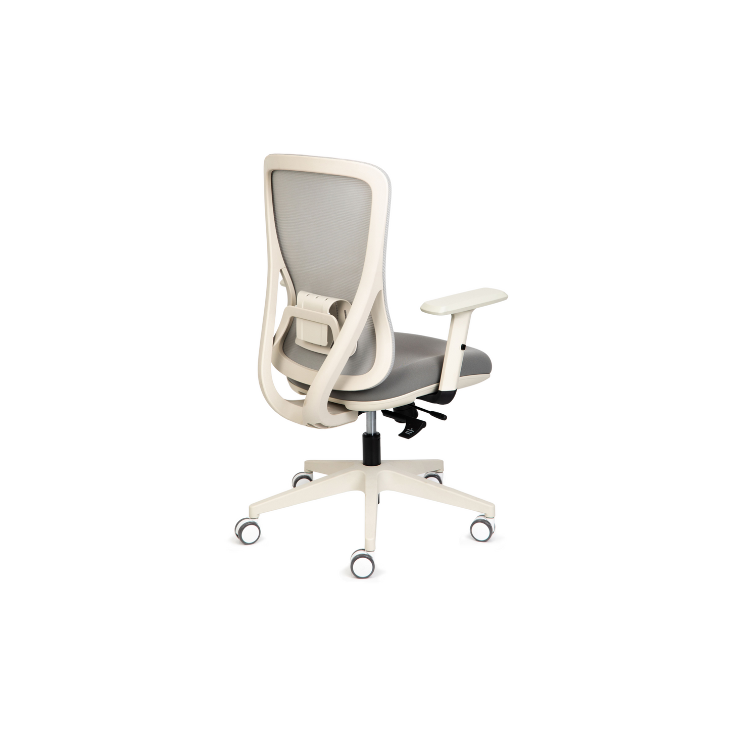Ava Grey Arms - Ergonomic Mesh Task Chair – Synchronized Mechanism, Seat Slide, Modern Design