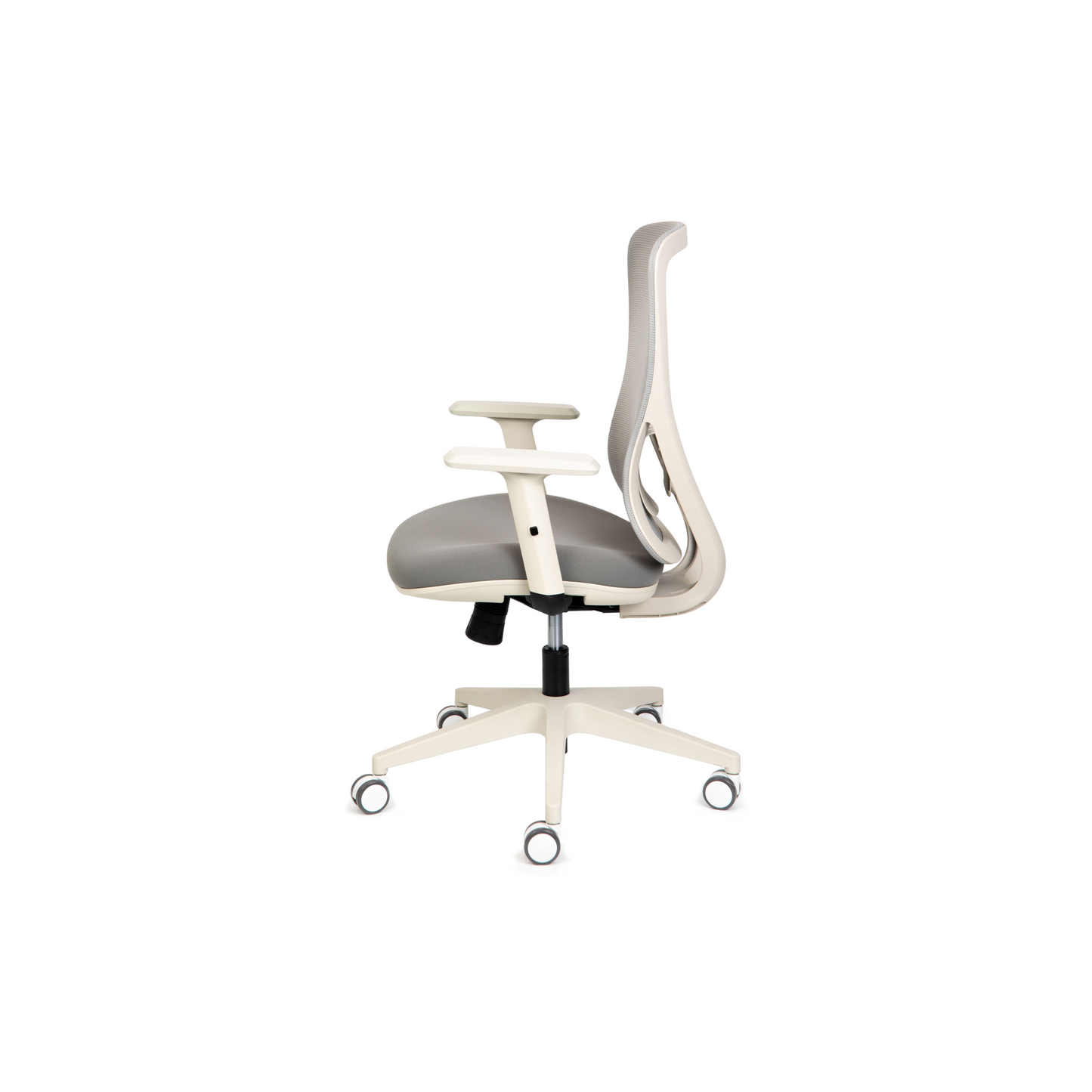Ava Grey Arms - Ergonomic Mesh Task Chair – Synchronized Mechanism, Seat Slide, Modern Design