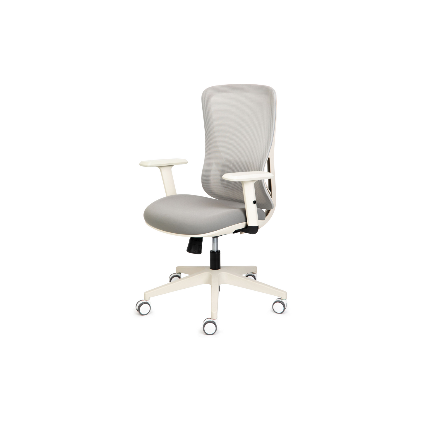 Ava Grey Arms - Ergonomic Mesh Task Chair – Synchronized Mechanism, Seat Slide, Modern Design