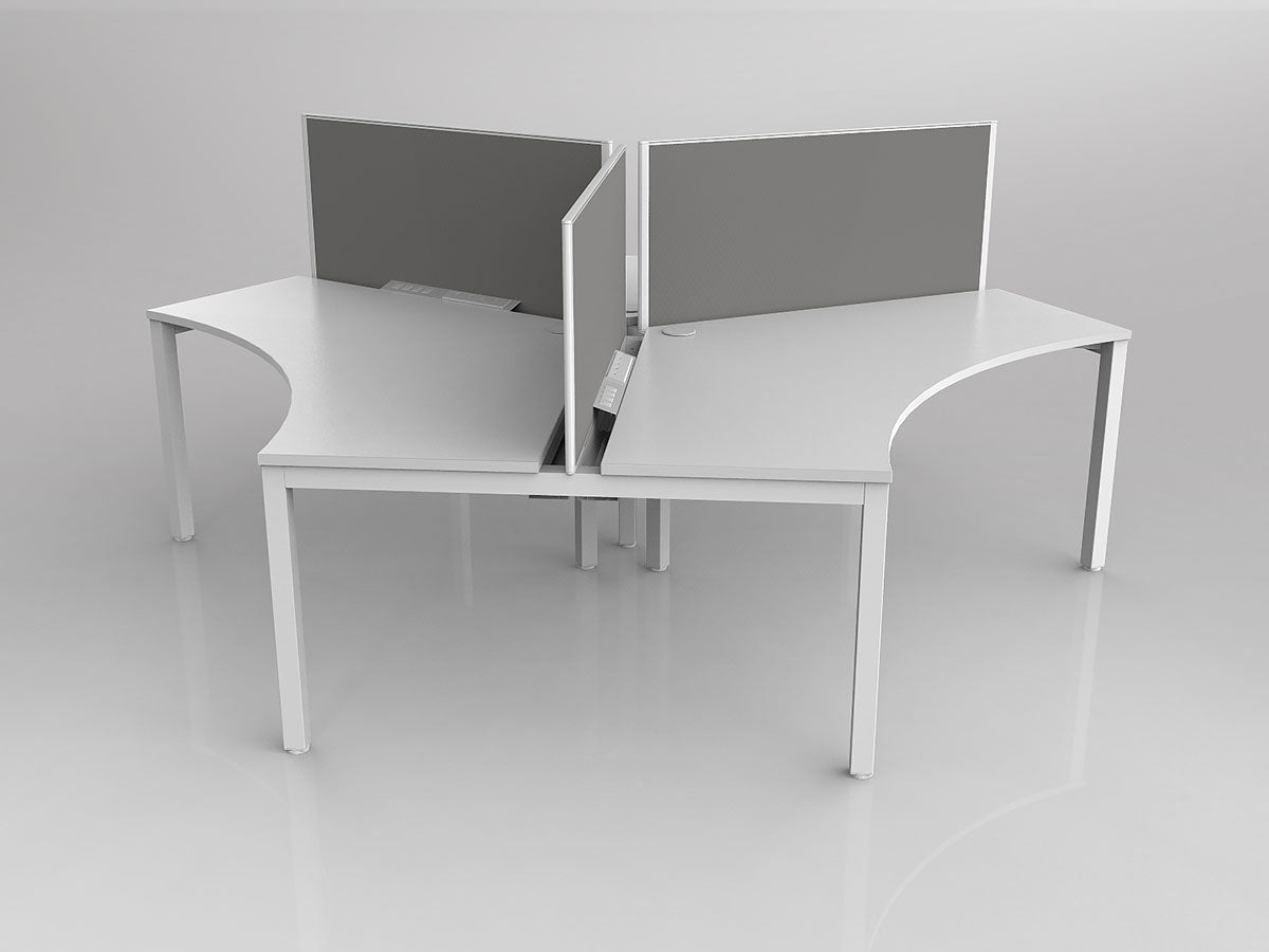 Axis 3-Person 120Deg Workstation