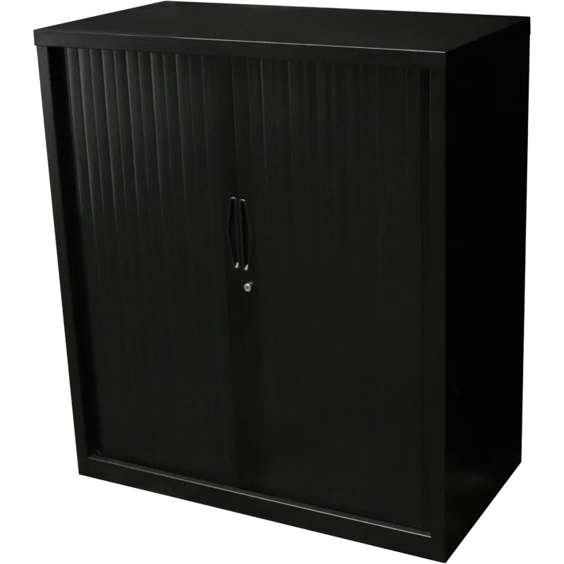 GO Tambour Door Cupboard 900mm - Space-Saving Office Storage | Rapidline
