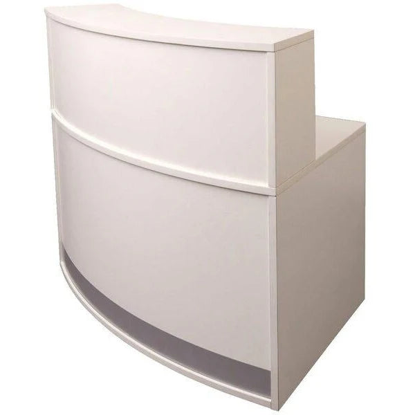 Modular Reception Counter White - Customizable Office Reception Desk | Rapidline