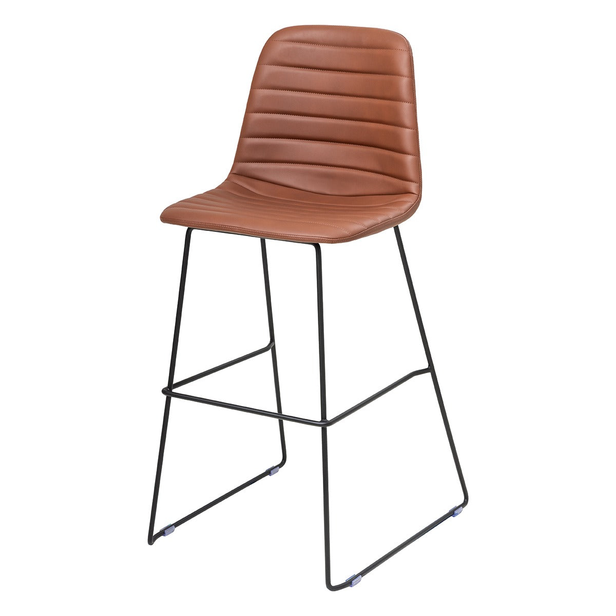 Sofia Barstool with Powdercoated Sled Base
