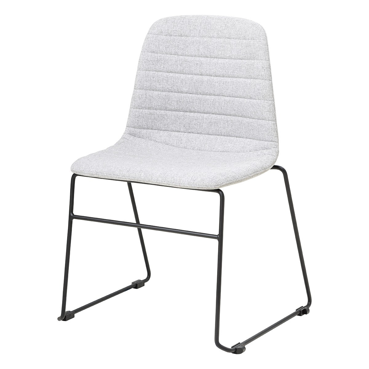 Sofia Chair withPowdercoated Sled Base PU Upholstery